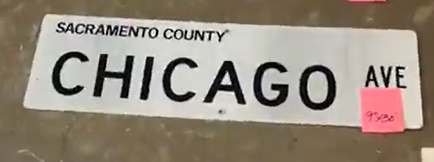 Chicago Avenue Aluminum Street Sign
