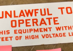 Unlawful to Operate the Equipment SSP Sign