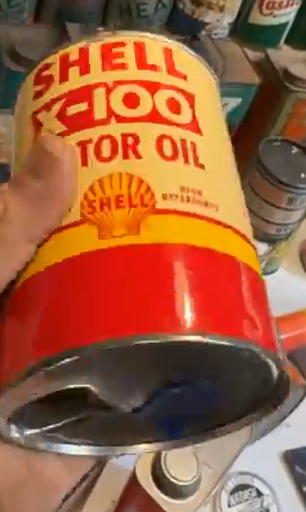 Shell X-100 Motor Oil SST Quart Can
