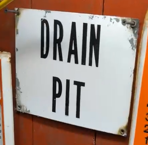 Drain Pit SST Sign