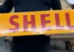 Shell gasoline SSP Arrow Sign