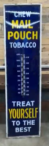 Chew Mail Pouch Tobacco SSP Tube Thermometer