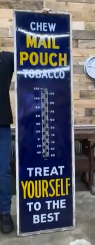 Chew Mail Pouch Tobacco SSP Tube Thermometer