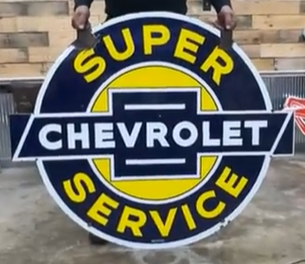 Chevrolet Super Service DSP Swinger Sign