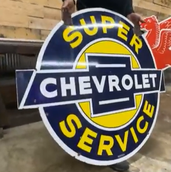 Chevrolet Super Service DSP Swinger Sign