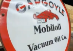 Gargoyle Mobiloil Vacuum Oil Company SSP Back-to-Back Signs