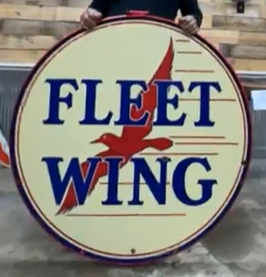 Fleet Wing 48 Inch DSP Sign