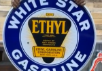 White Star Gasoline Ethyl DSP 30 Inch Sign