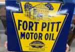 Fort Pitt Motor Oil DSP Hanging Sign