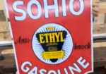 Sohio Gasoline with Ethyl DSP Shield Sign