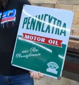 Penn Extra Motor Oil SSP Sign