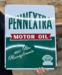 Penn Extra Motor Oil SSP Sign