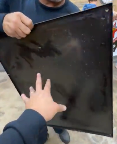 Mobiloil with Pegasus European SSP Self Framed Sign