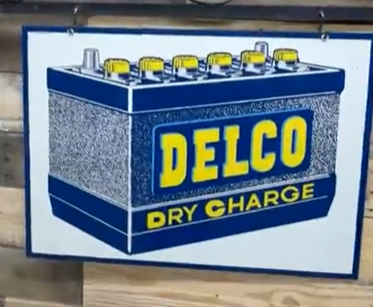 Delco Dry Charge DST Sign