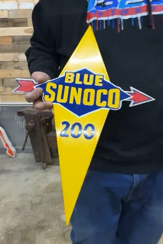Blue Sunoco 200 SSP Pump Plate