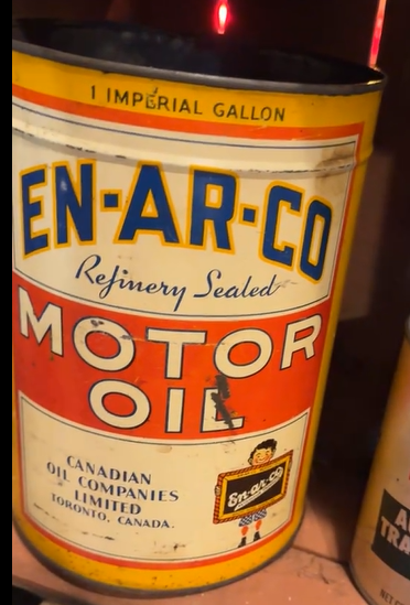 En-Ar-Co Motor Oil SST Imperial Gallon Can