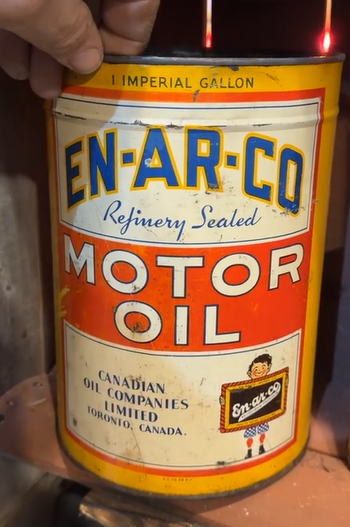 En-Ar-Co Motor Oil SST Imperial Gallon Can