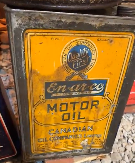 En-Ar-Co Motor Oil Canadian Oil Companies SST Five Imperial Gallon Can