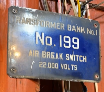 Air Break Switch Transformer Bank SSP Sign
