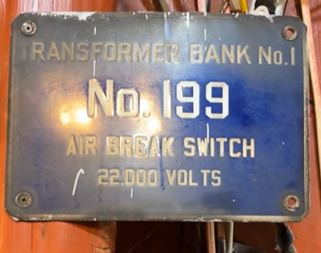 Air Break Switch Transformer Bank SSP Sign