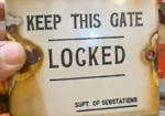 Keep This Gate Locked SSP Sign