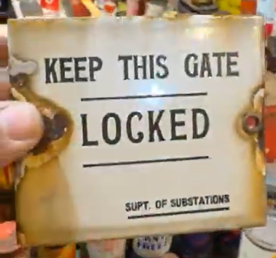 Keep This Gate Locked SSP Sign