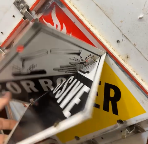 Flammable Changeable SST Truck Sign