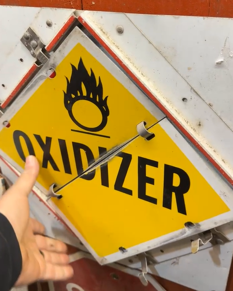 Flammable Changeable SST Truck Sign