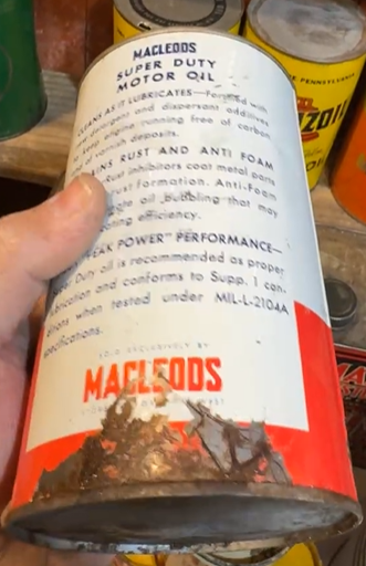 MacLeods Varcon Motor Oil SST Quart Can