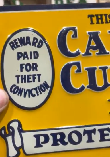 California Cultivator Farm Protective Service SST Embossed Sign