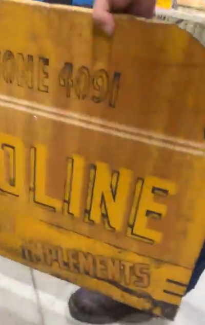 Minneapolis-Moline Tractors Power Units Farm Machinery Implements SST Sign