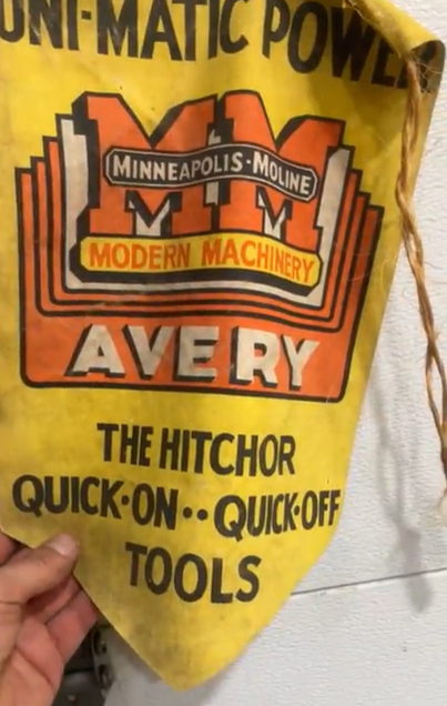 Minneapolis-Moline Multi-Piece Cloth Double-Sided Banner