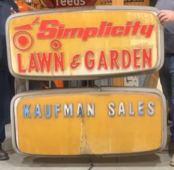 Simplicity Lawn and Garden Embossed Plastic Light-Up Sign