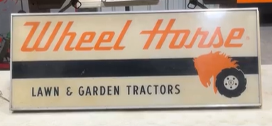 Wheel Horse Lawn and Garden Tractors Plastic Light-Up Sign