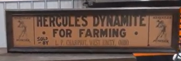 Hercules Dynamite for Farming Cardboard Sign