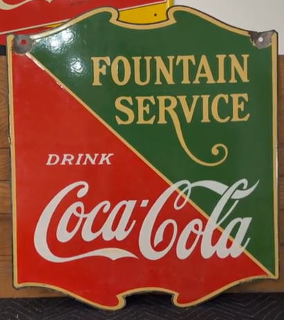 Coca-Cola Fountain Service DSP Hanging Sign