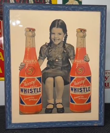 Thirsty Just Whistle Double Bottle Die Cut Easel-BackCardboard Sign