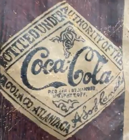 Drink a Bottle of Coca-Cola Oil Cloth 12 Foot Sign