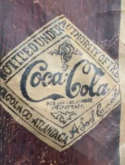 Drink a Bottle of Coca-Cola Oil Cloth 12 Foot Sign