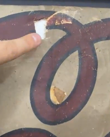 Drink a Bottle of Coca-Cola Oil Cloth 12 Foot Sign