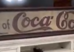 Drink a Bottle of Coca-Cola Oil Cloth 12 Foot Sign