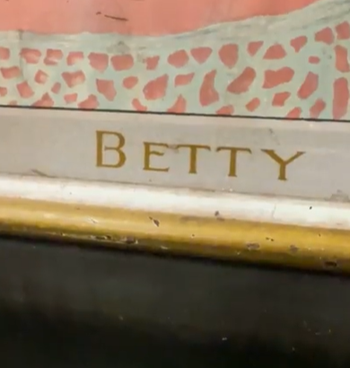 Coca-Cola Betty Delicious and Refreshing SST Self Framed Sign