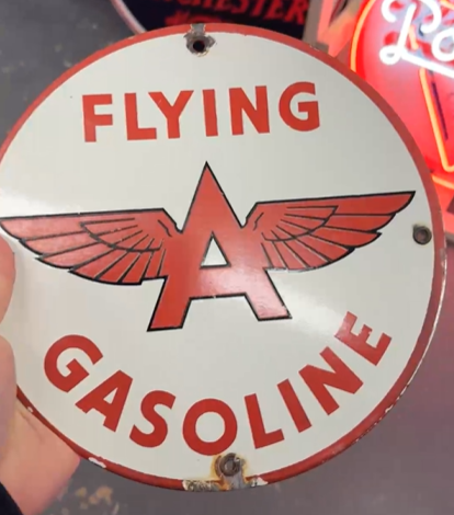 Flying A Gasoline SSP Pump Plate