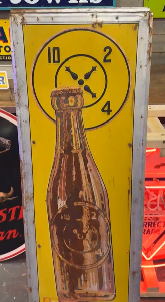 Dr Pepper 10 2 4 Clock SST Vertical Sign