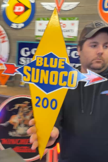 Blue Sunoco 200 SSP Pump Plate