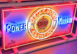 Red Crown Gasoline Power Mileage SSP 5 Foot Neon Sign