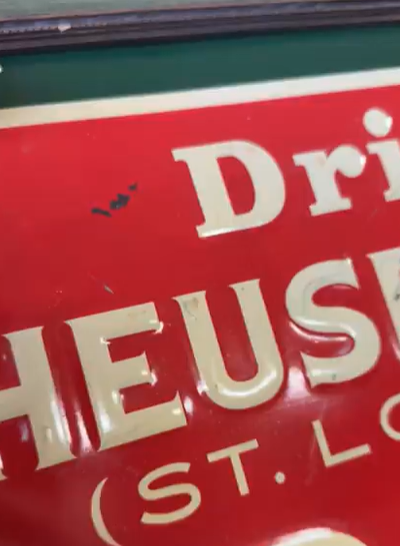 Anheuser-Busch Grape Bouquet SST Embossed Sign