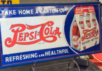 Pepsi-Cola Take Home a Carton Double-Dot SST Sign