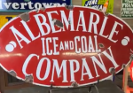 Albemarle Ice and Coal Company SSP Oval Sign