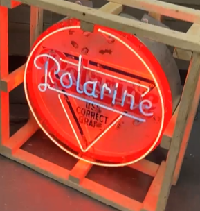 Polarine Motor Oil DSP Sign with Added Neon